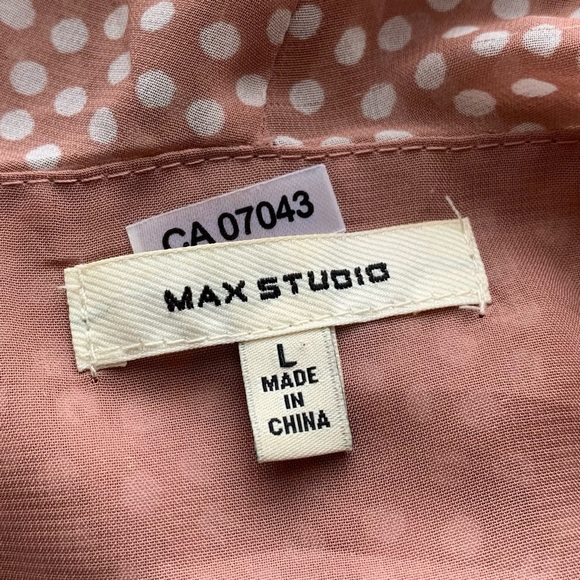 Max Studio Polka Dot Sleeveless Blouse - Picture 9 of 10